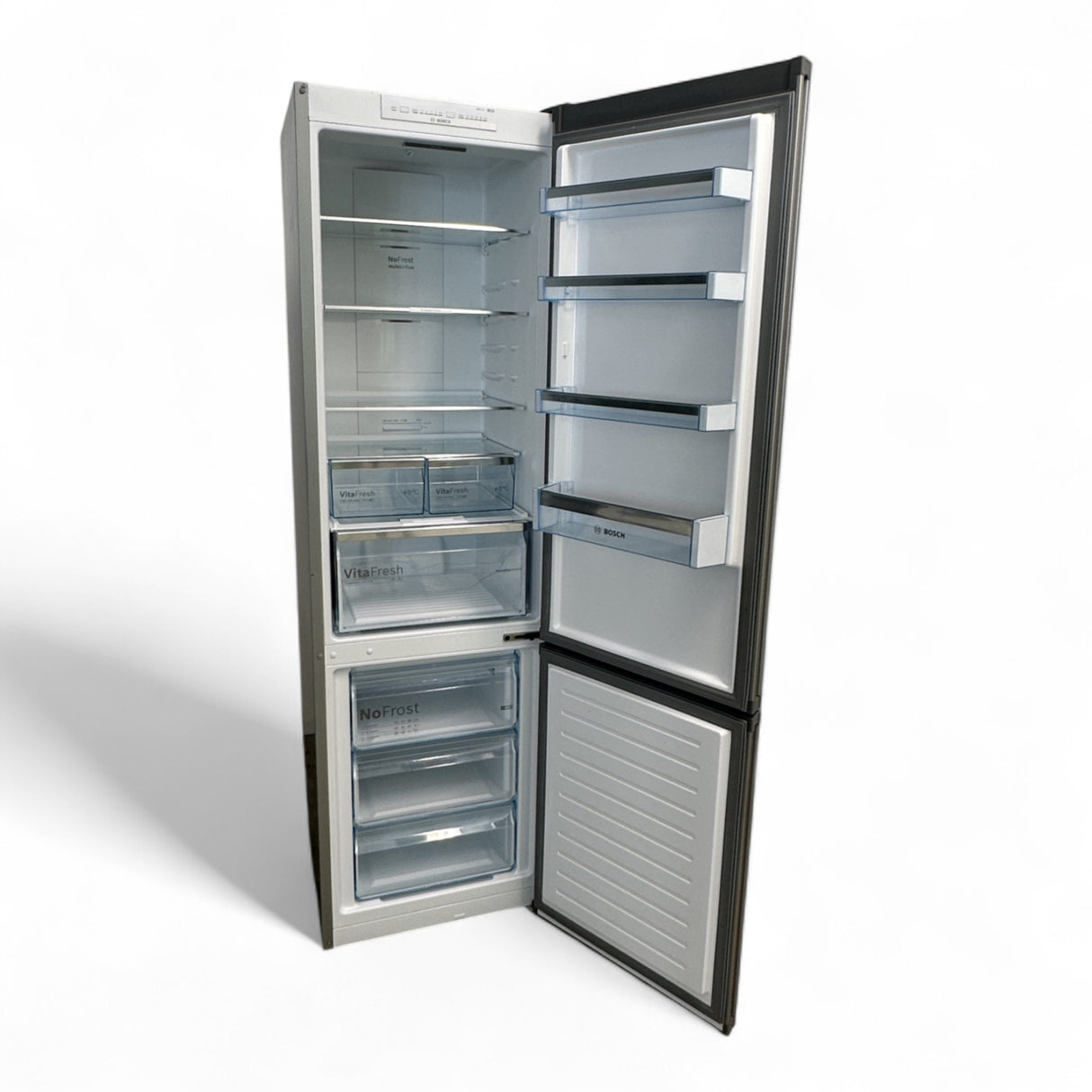 Nyrenset Kombiskap NoFrost 400L Stål