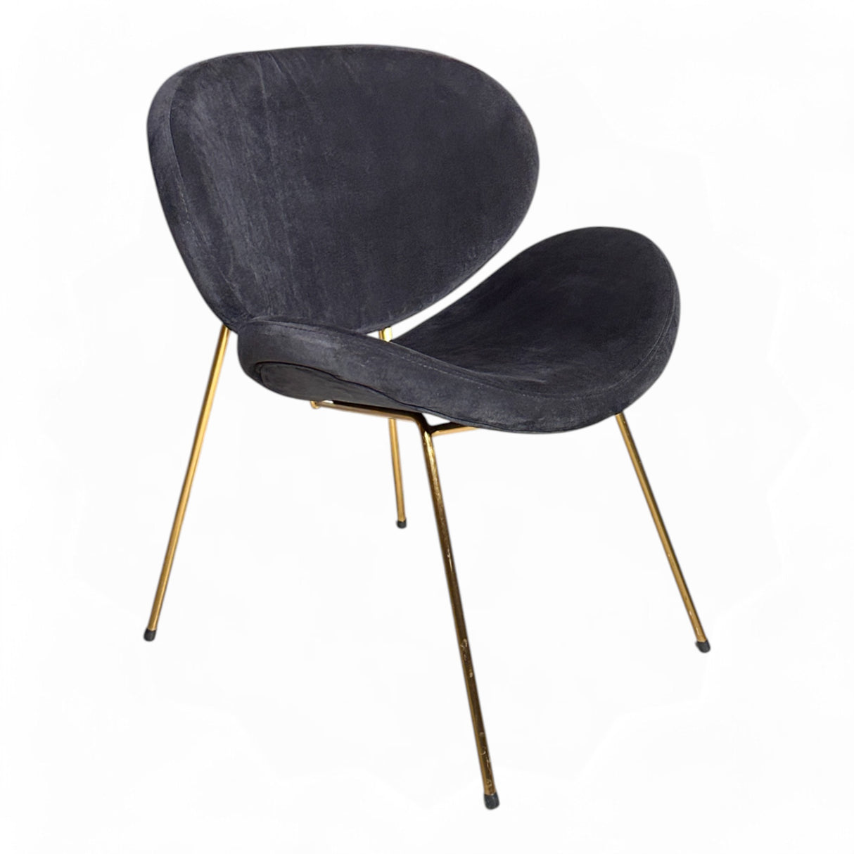 Nyrenset Lounge stol i Velur Sort