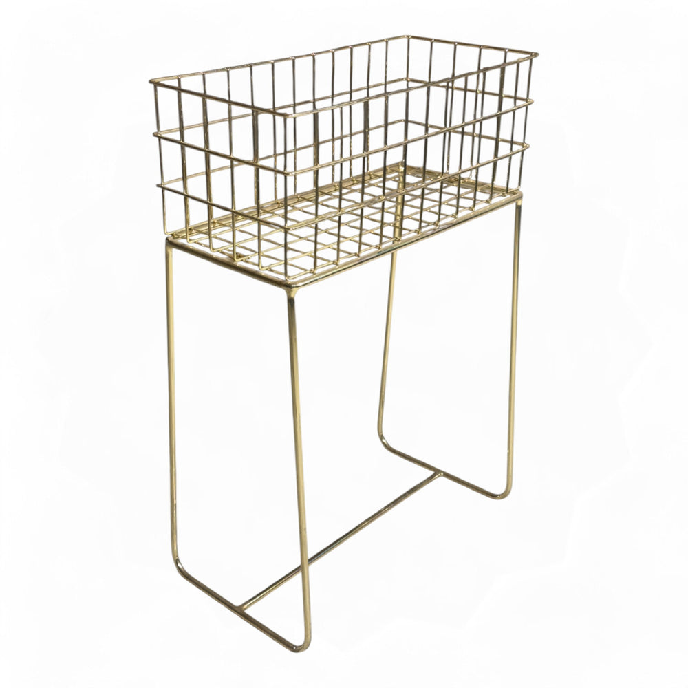 Bloomingville Plantekasse Metall Kurv Gull