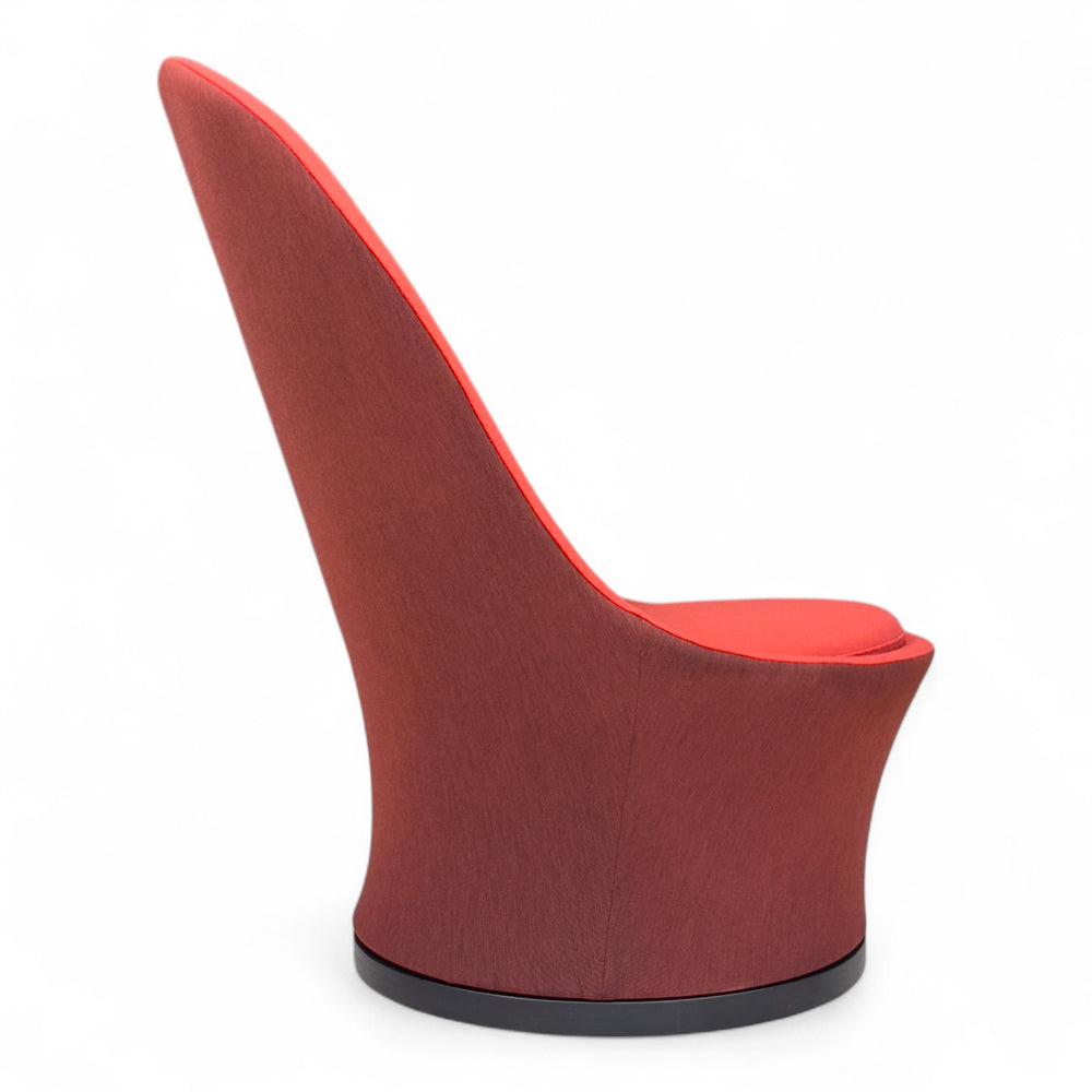 Nyrenset Lenestol i Ull Rød To-tonet