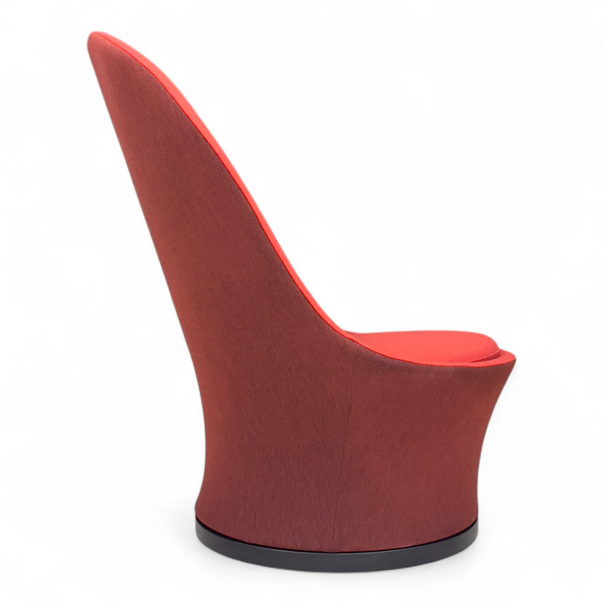 Nyrenset Lenestol i Ull Rød To-tonet