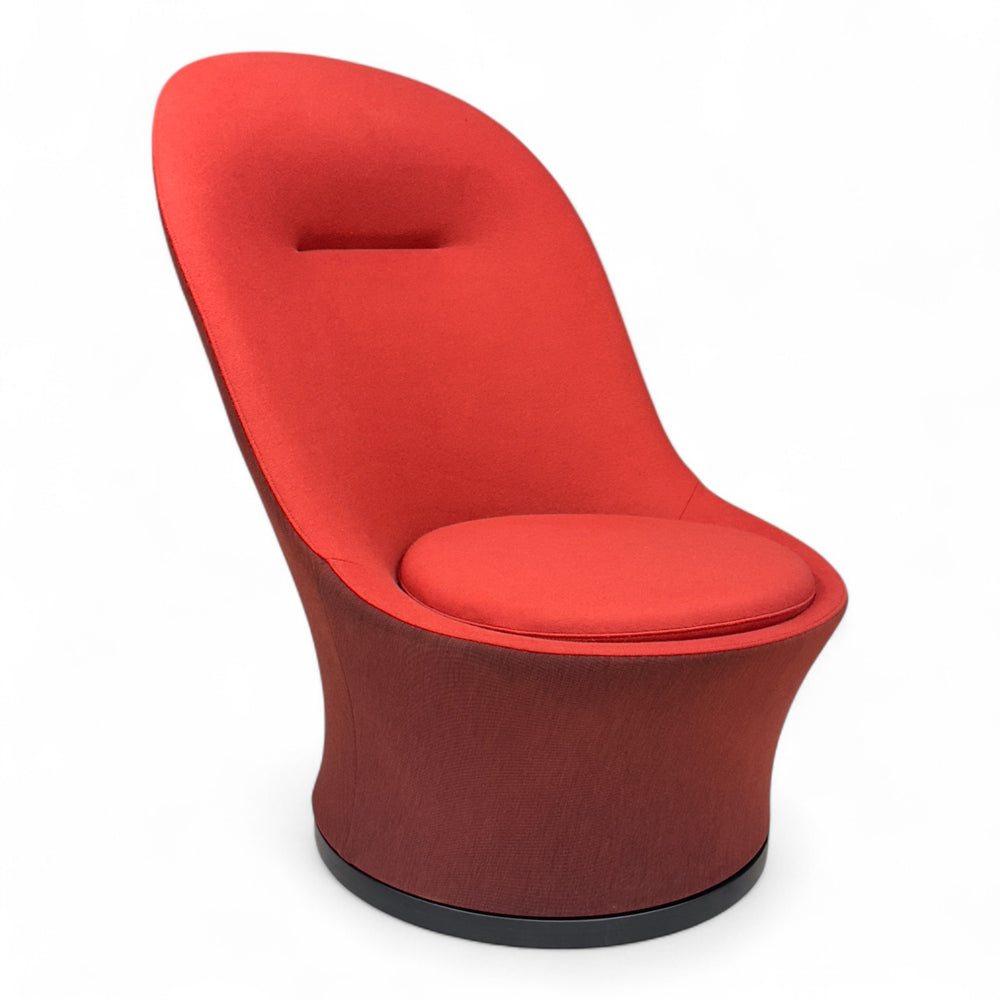 Nyrenset Lenestol i Ull Rød To-tonet