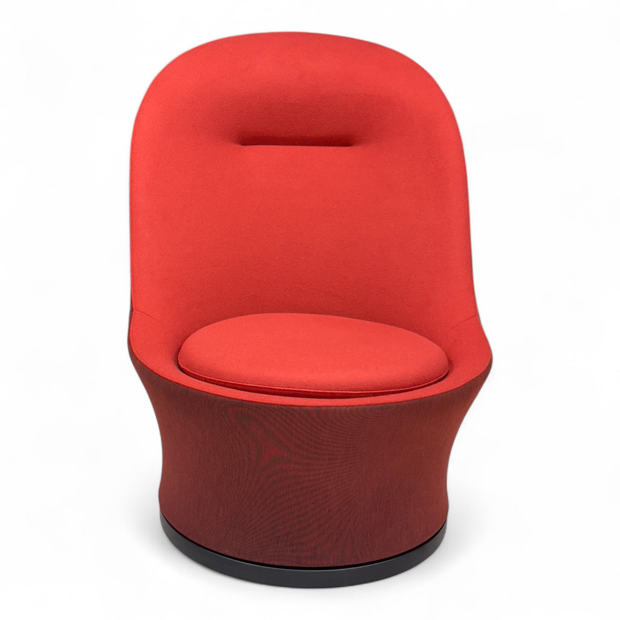 Nyrenset Lenestol i Ull Rød To-tonet