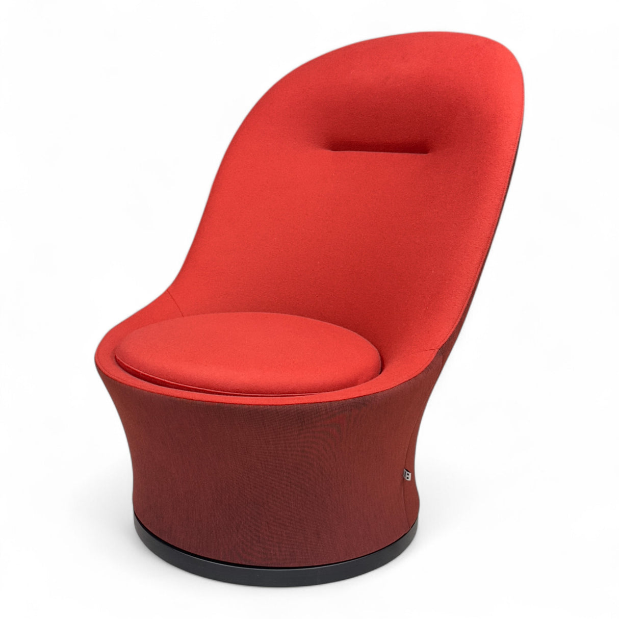 Nyrenset Lenestol i Ull Rød To-tonet