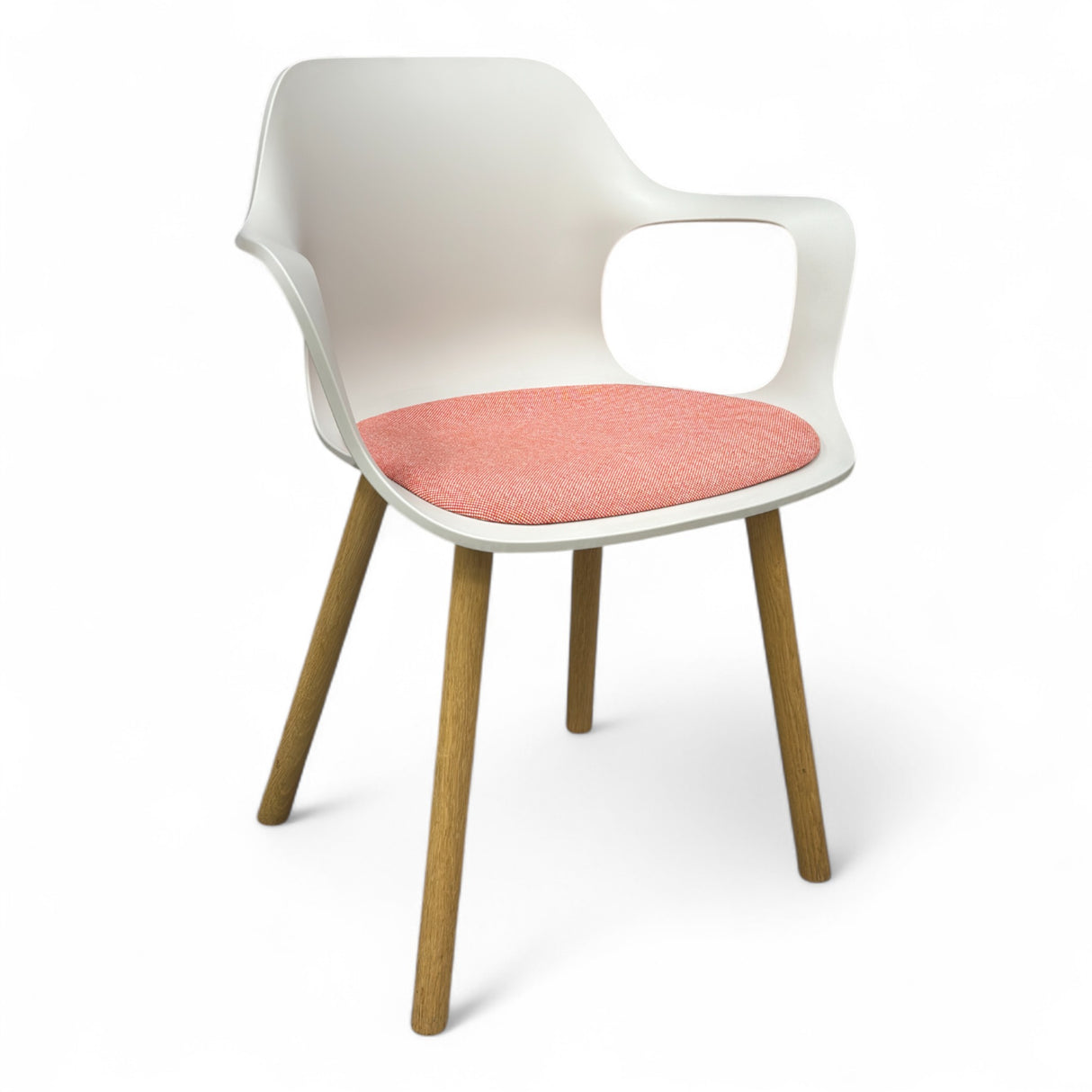 Nyrenset Vitra HAL spisestol hvit