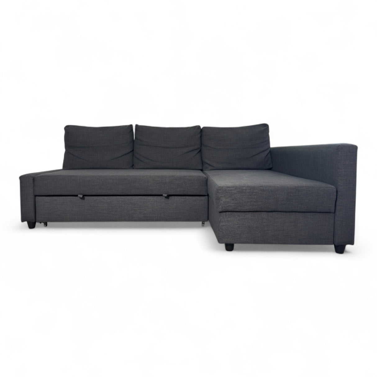 Nyrenset Grå Sovesofa med Flyttbar Sjeselong IKEA FRIHETEN