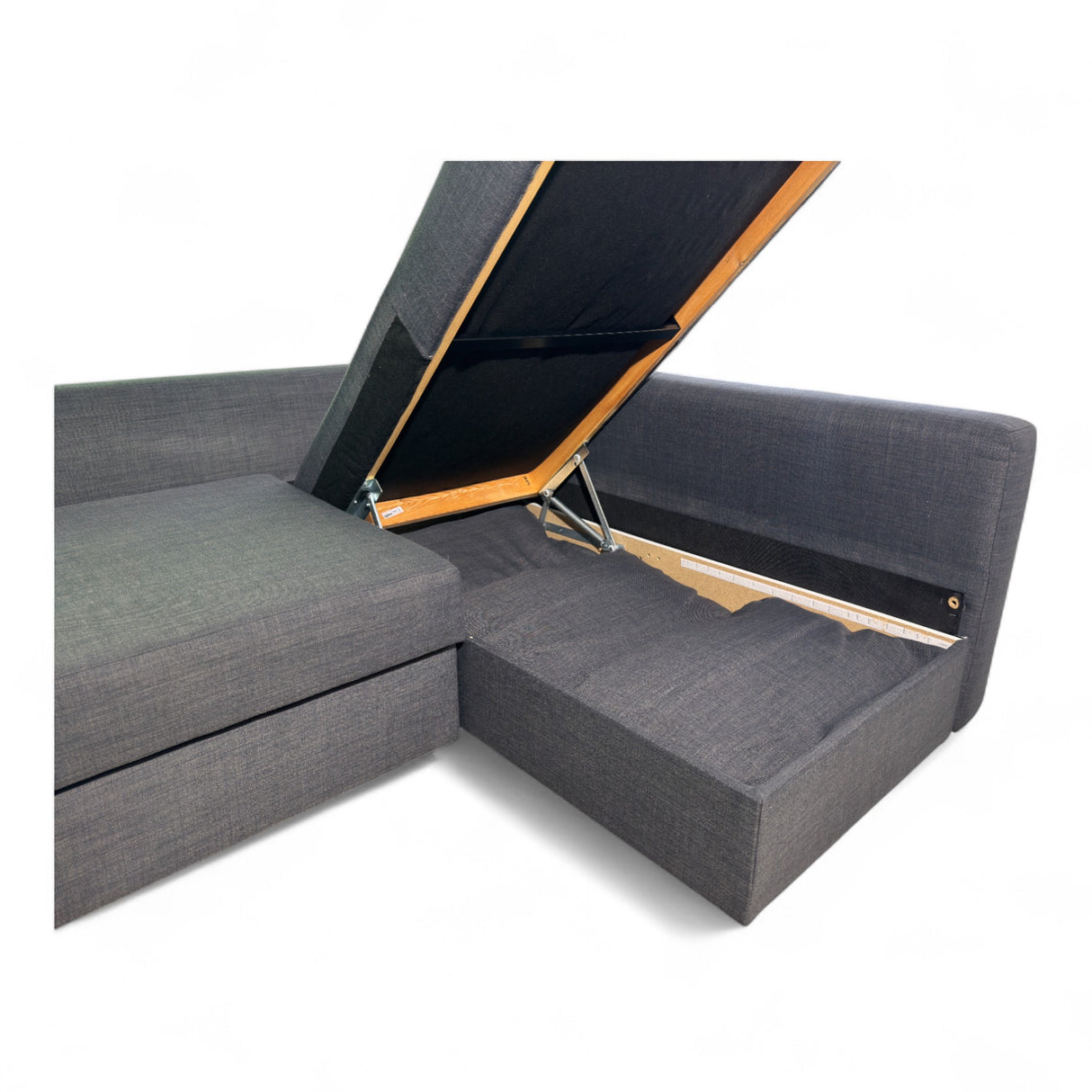 Nyrenset Grå Sovesofa med Flyttbar Sjeselong IKEA FRIHETEN