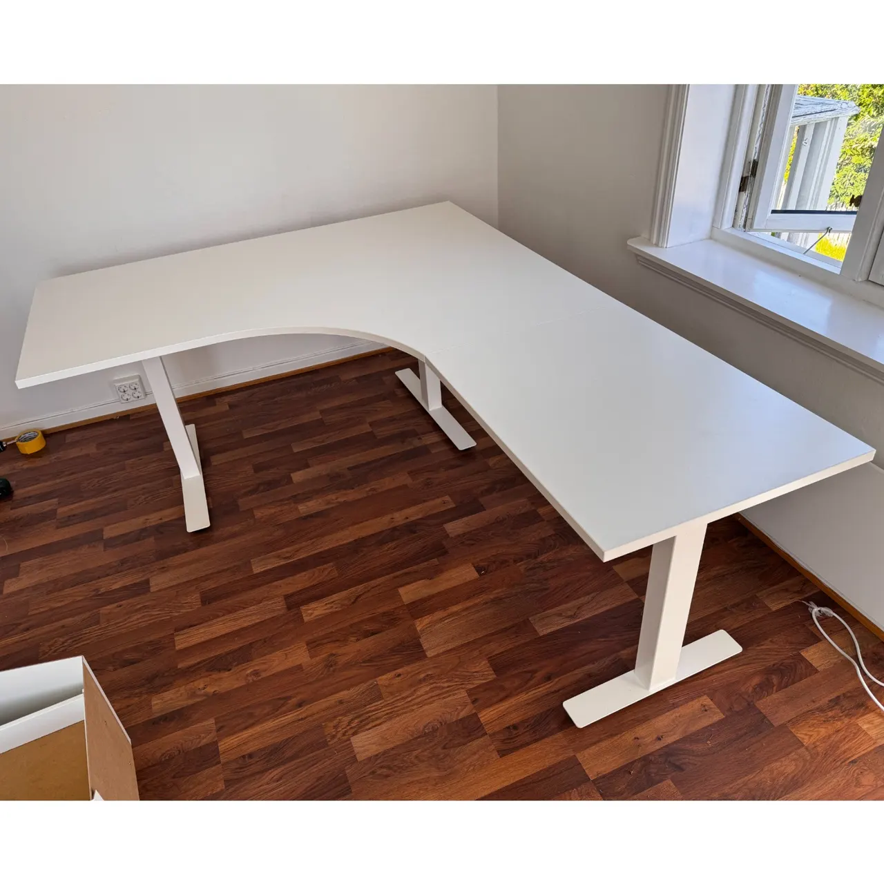 IKEA Hjørneskrivebord Hvit