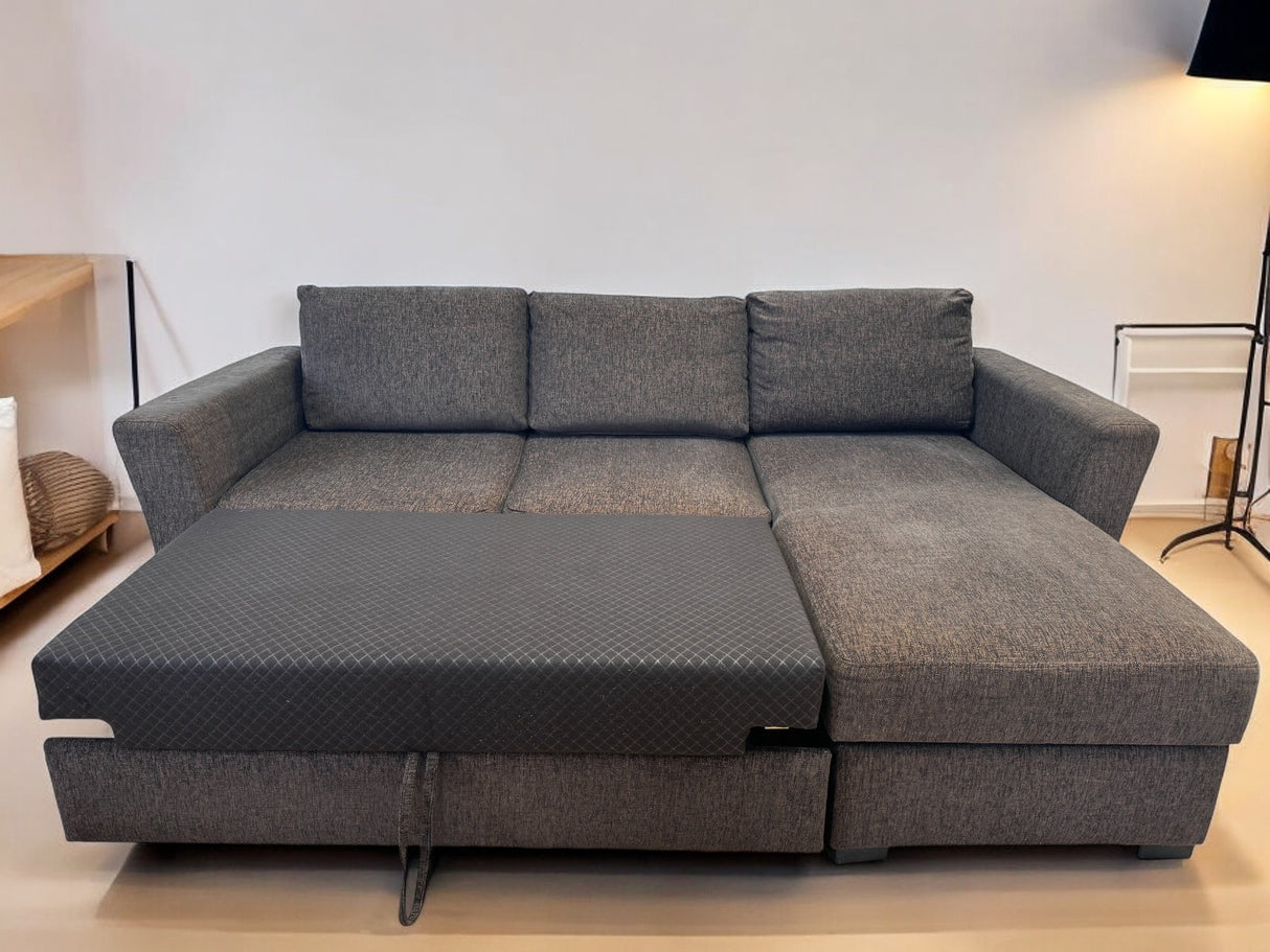 Nyrenset | Sovesofa med Sjeselong | Farge Brun fra Gjenbruksgiganten