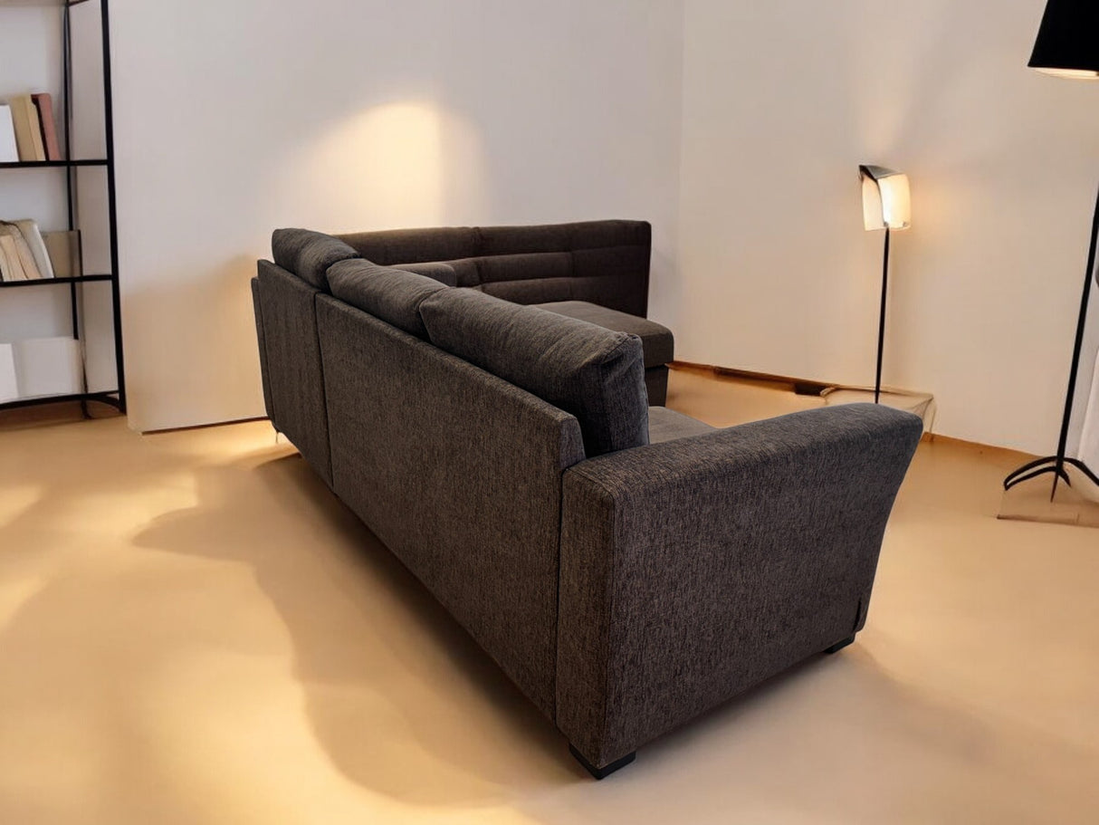 Nyrenset | Sovesofa med Sjeselong | Farge Brun fra Gjenbruksgiganten