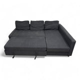 Nyrenset blå Friheten sovesofa med sjeselong fra IKEA