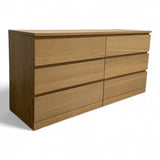 Nyrenset MALM kommode 6 Skuffer fra IKEA
