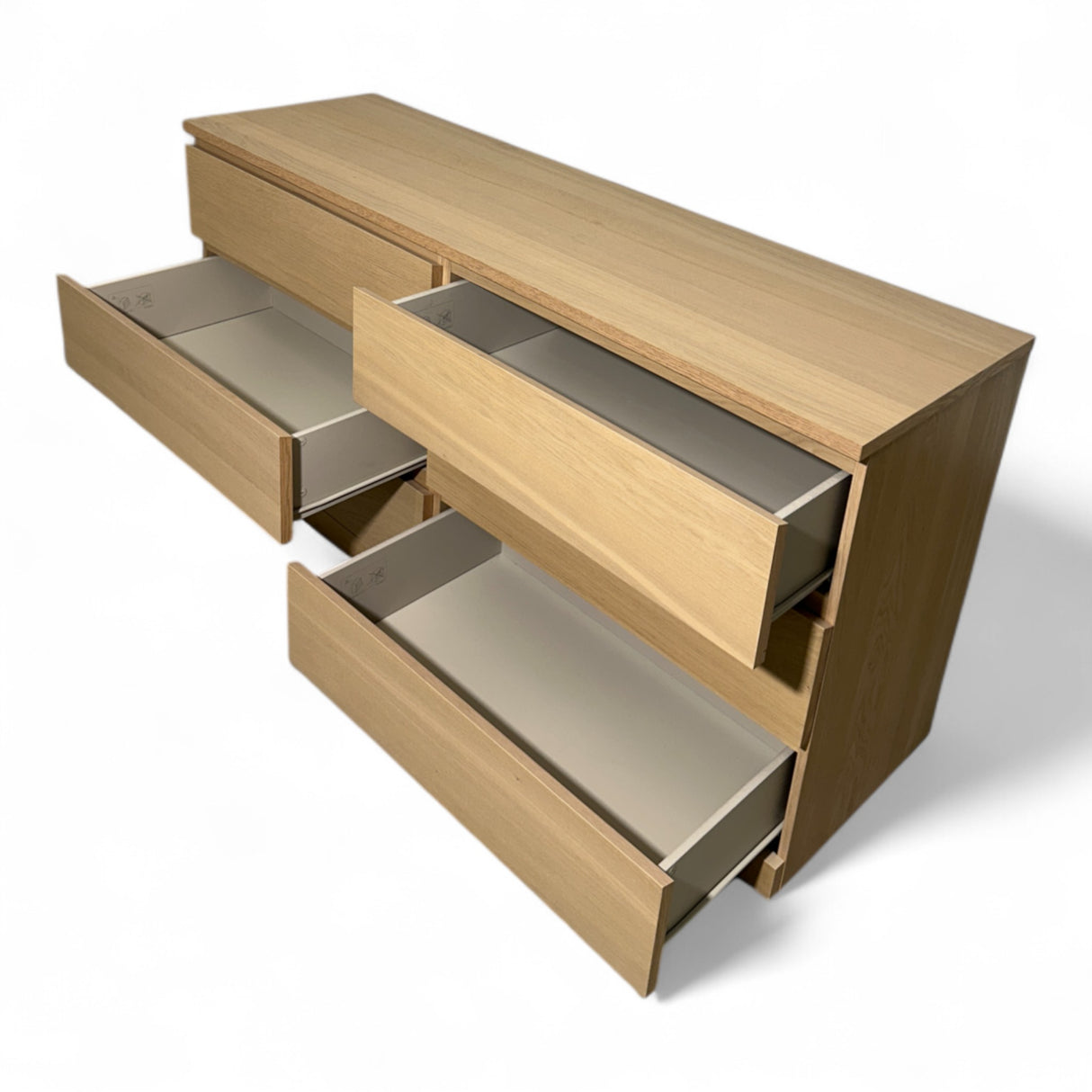 Nyrenset MALM kommode 6 Skuffer fra IKEA