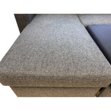 Nyrenset sovesofa med sjeselong fra Gjenbruksgiganten