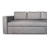 Nyrenset sovesofa med flyttbar sjeselong fra Gjenbruksgiganten