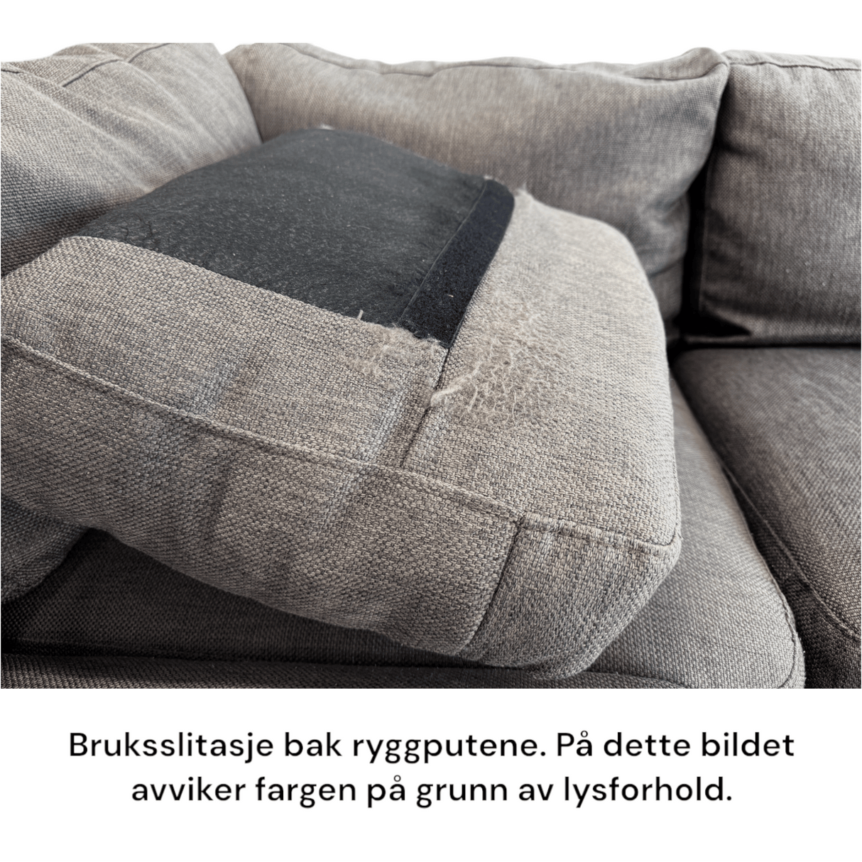 Nyrenset hjørnesofa fra Gjenbruksgiganten