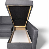 Nyrenset IKEA Friheten sovesofa med flyttbar sjeselong