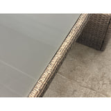 OUTLET - Halv hagesofa med bord