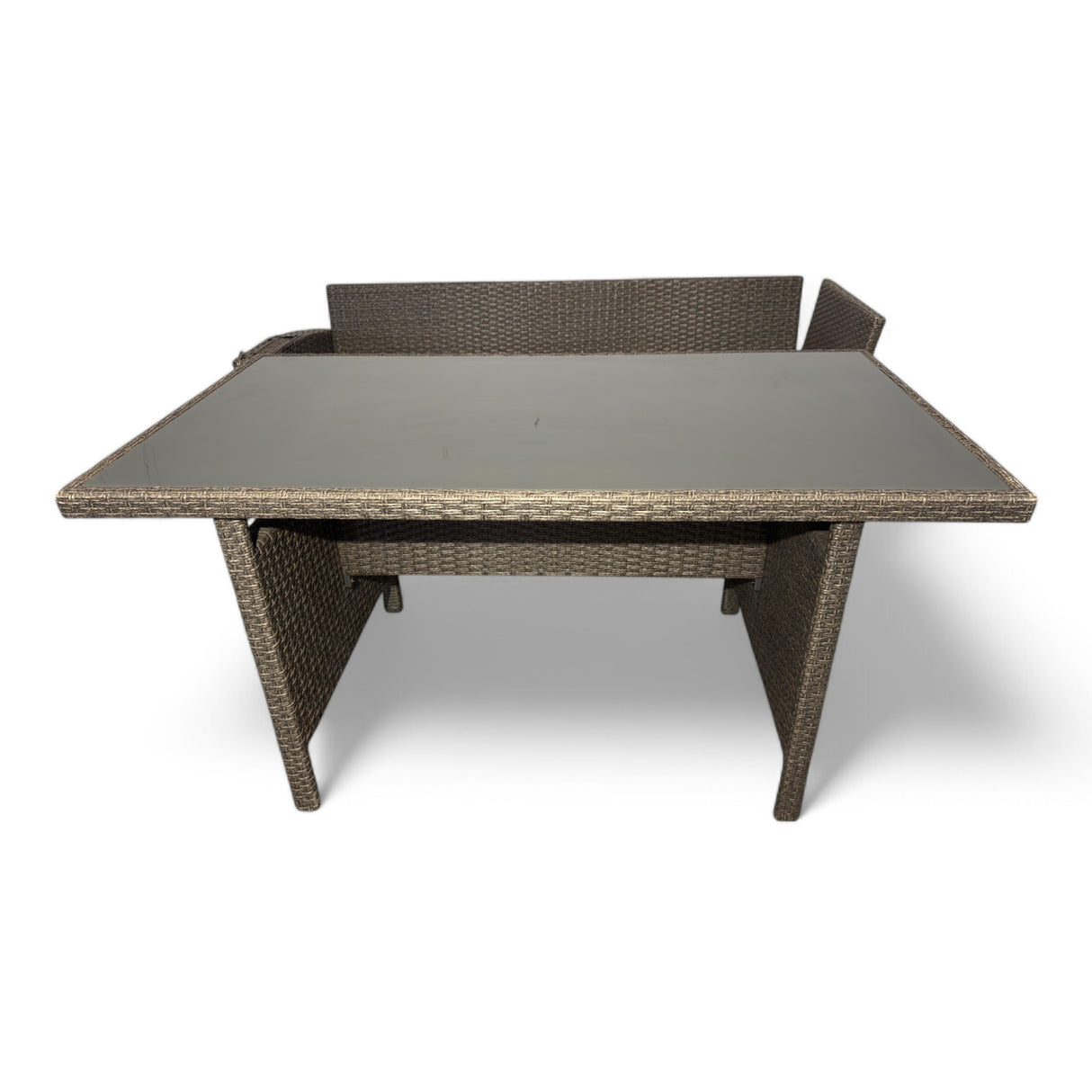 OUTLET - Halv hagesofa med bord