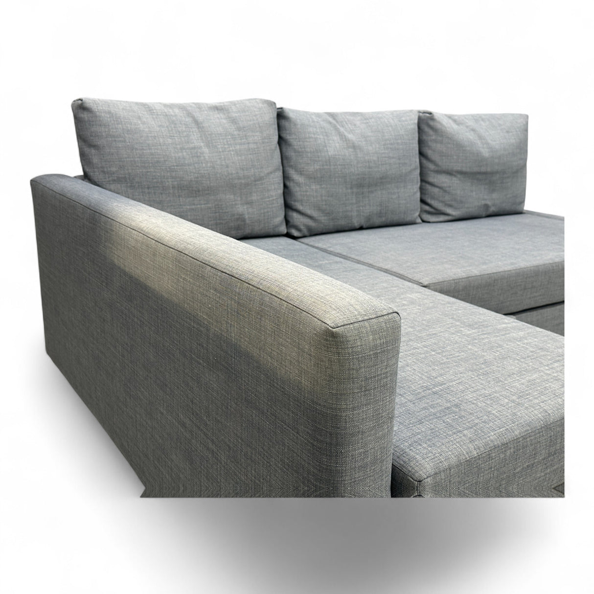Nyrenset IKEA Friheten Sovesofa med Oppbevaring og Sjeselong Venstre Grå