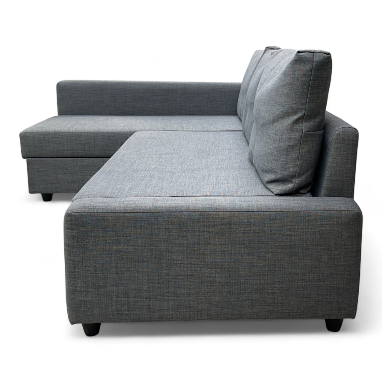Nyrenset IKEA Friheten Sovesofa med Oppbevaring og Sjeselong Venstre Grå