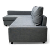 Nyrenset IKEA Friheten Sovesofa med Oppbevaring og Sjeselong Venstre Grå