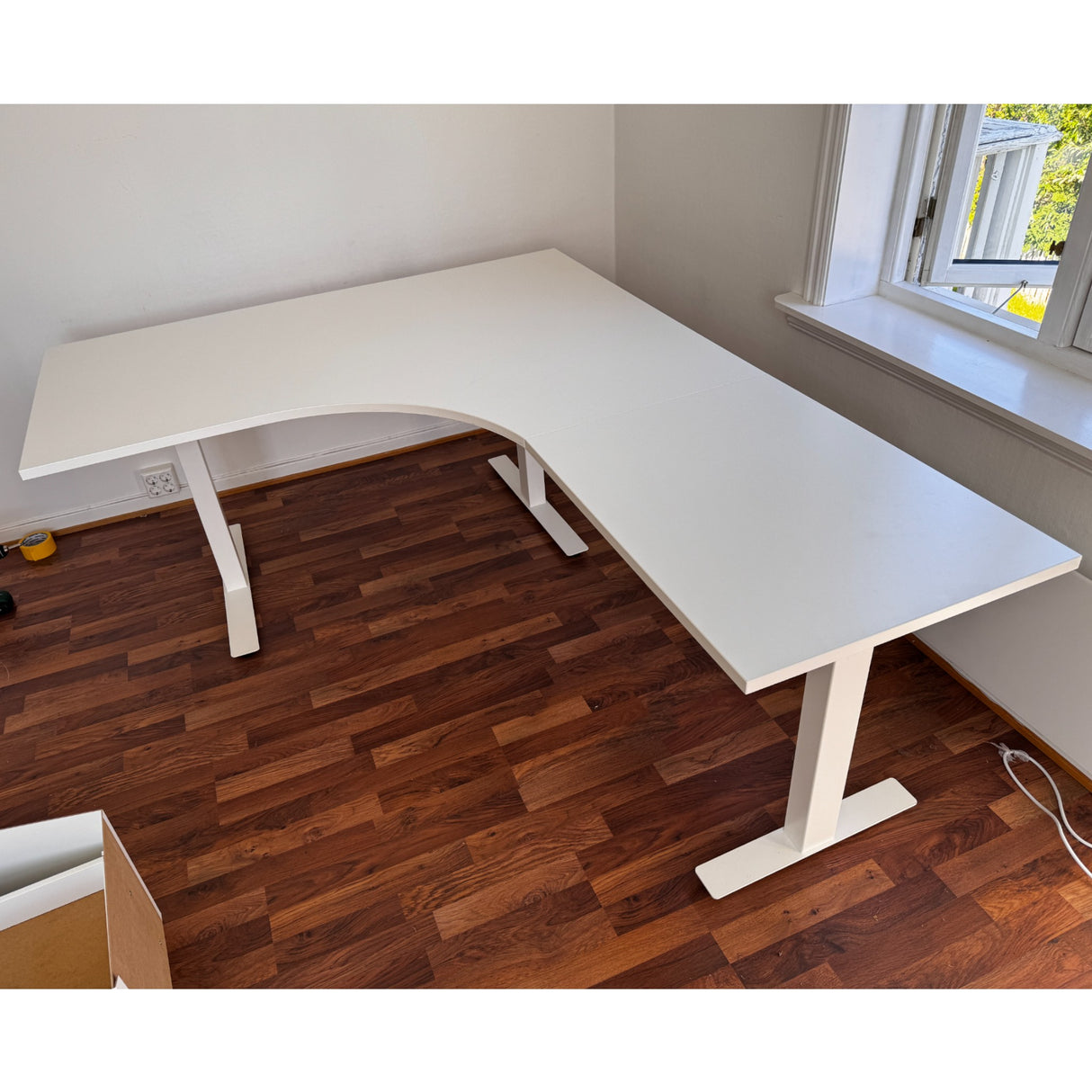 IKEA Hjørneskrivebord Hvit