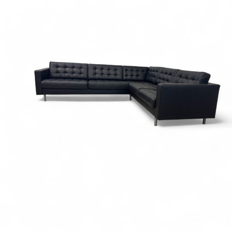 Nyrenset Hjørnesofa Skinn Svart fra IKEA Landskrona
