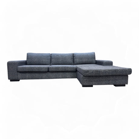 Nyrenset 3-Seter Sofa med Flyttbar Sjeselong Grå