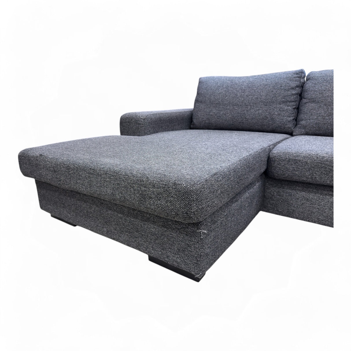 Nyrenset 3-Seter Sofa med Flyttbar Sjeselong Grå
