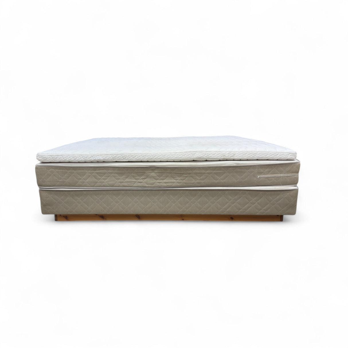 Nyrenset Jensen Diplomat V Kontinentalseng Beige/Hvit 180x200