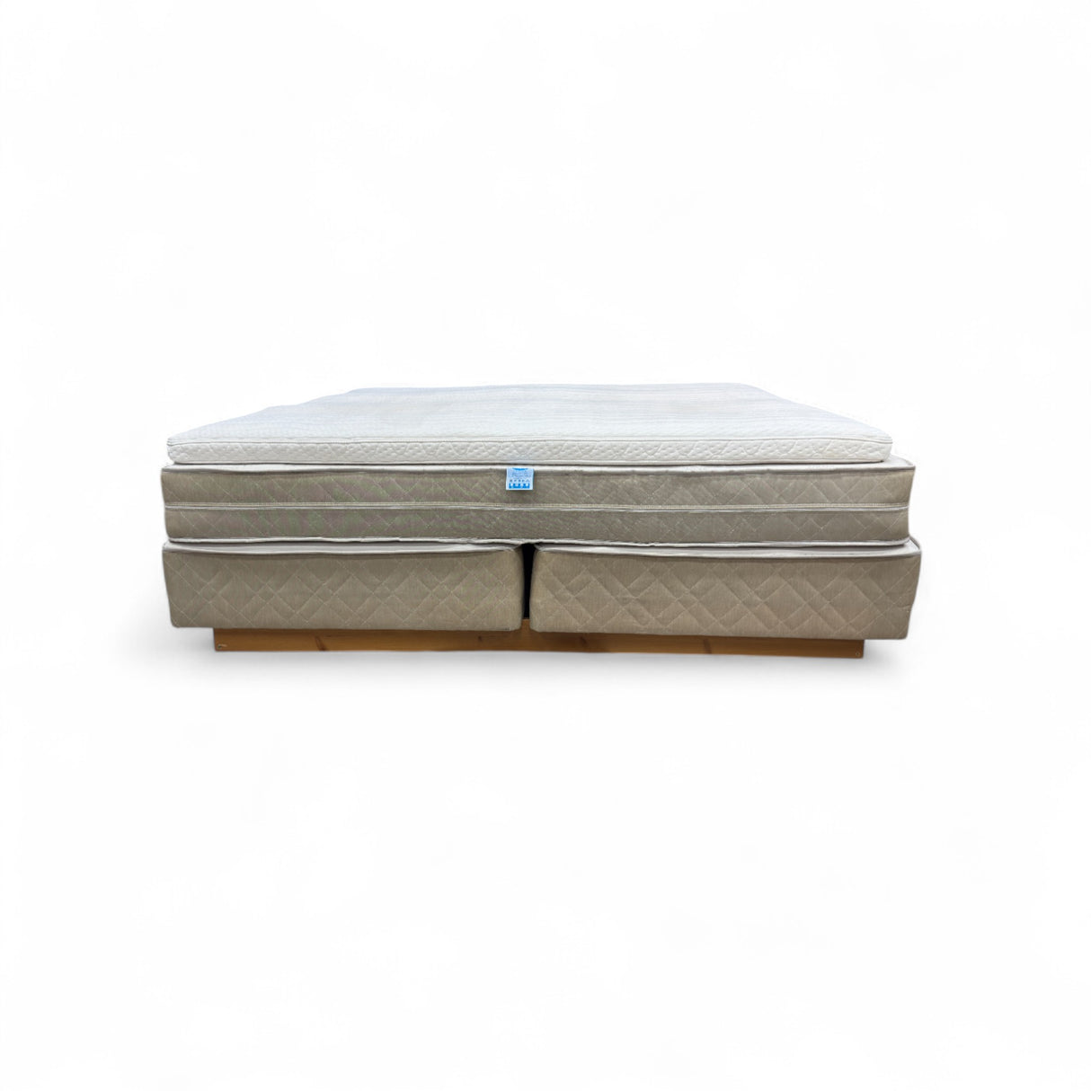 Nyrenset Jensen Diplomat V Kontinentalseng Beige/Hvit 180x200