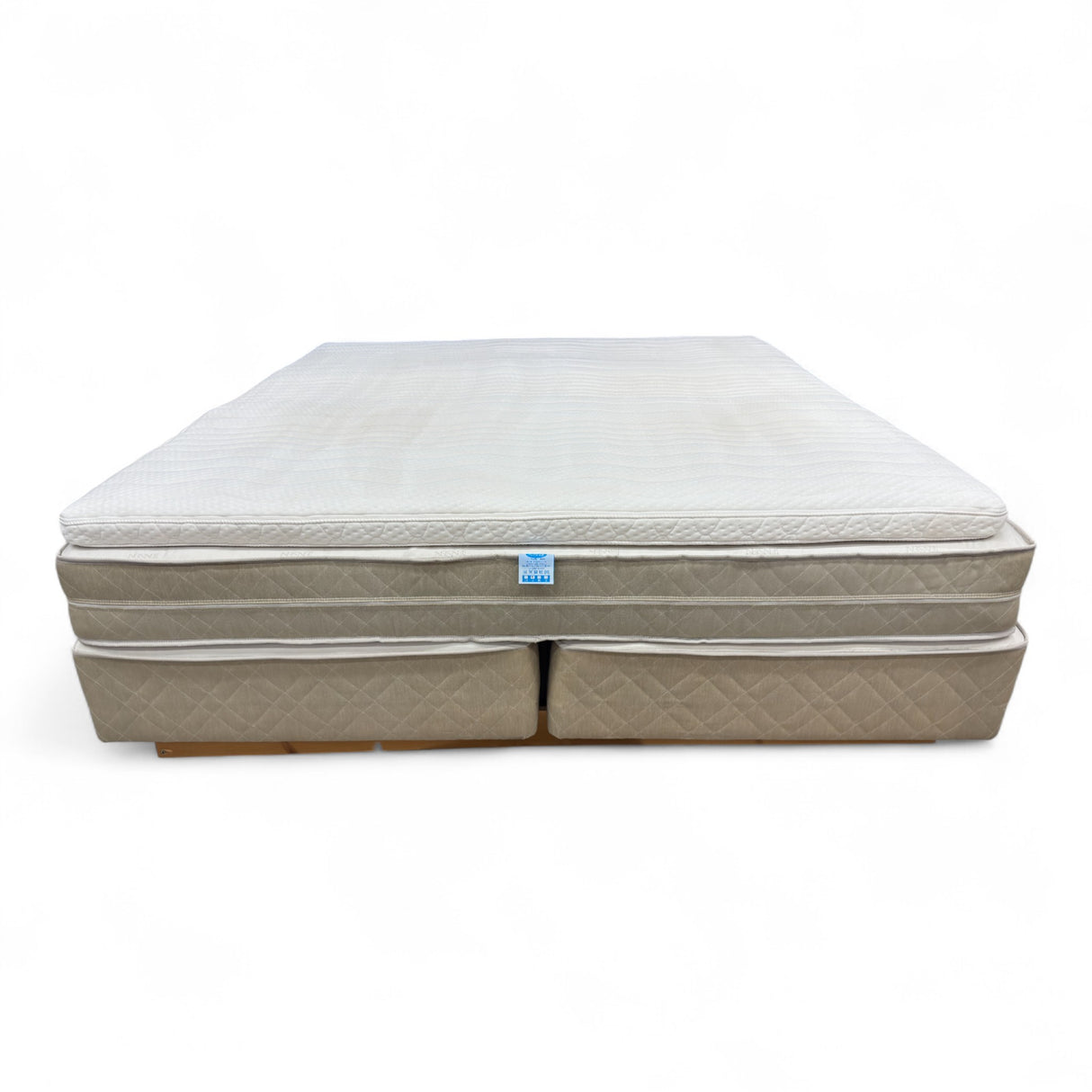 Nyrenset Jensen Diplomat V Kontinentalseng Beige/Hvit 180x200