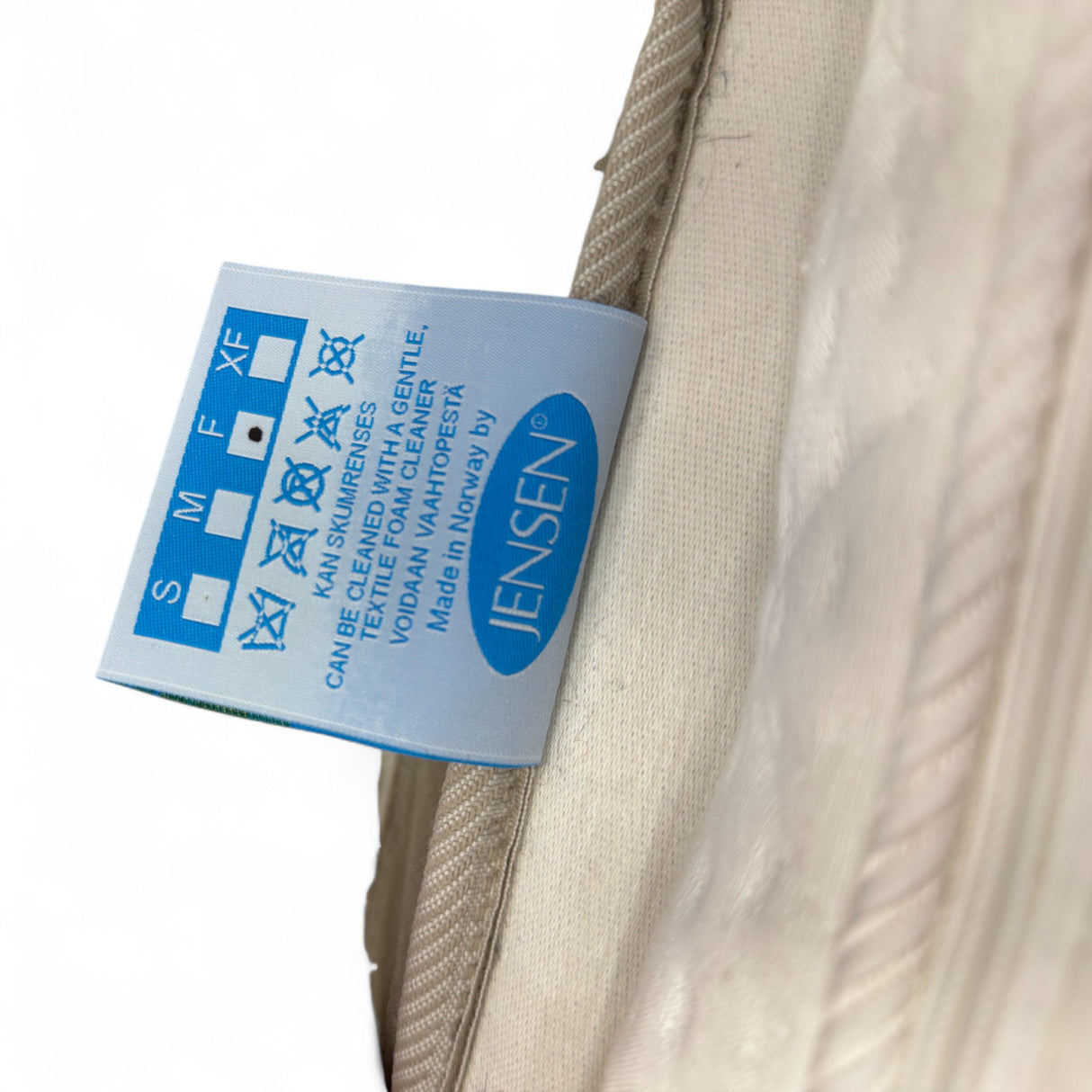 Nyrenset Jensen Diplomat V Kontinentalseng Beige/Hvit 180x200