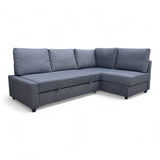 Nyrenset Sovesofa med oppbevaring og sjeselong høyre grå IKEA Friheten