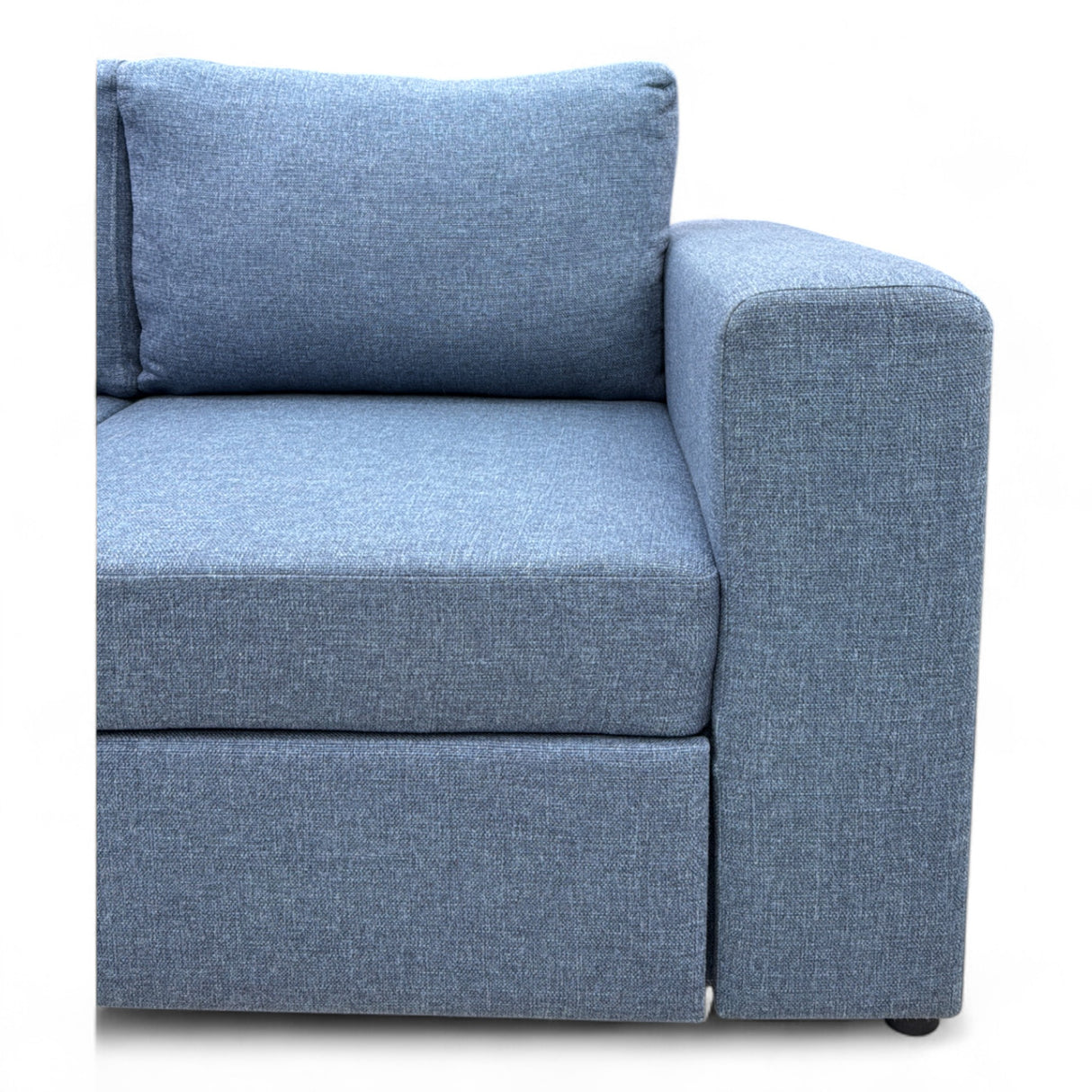 Nyrenset Sovesofa hjørnesofa vendbar blå