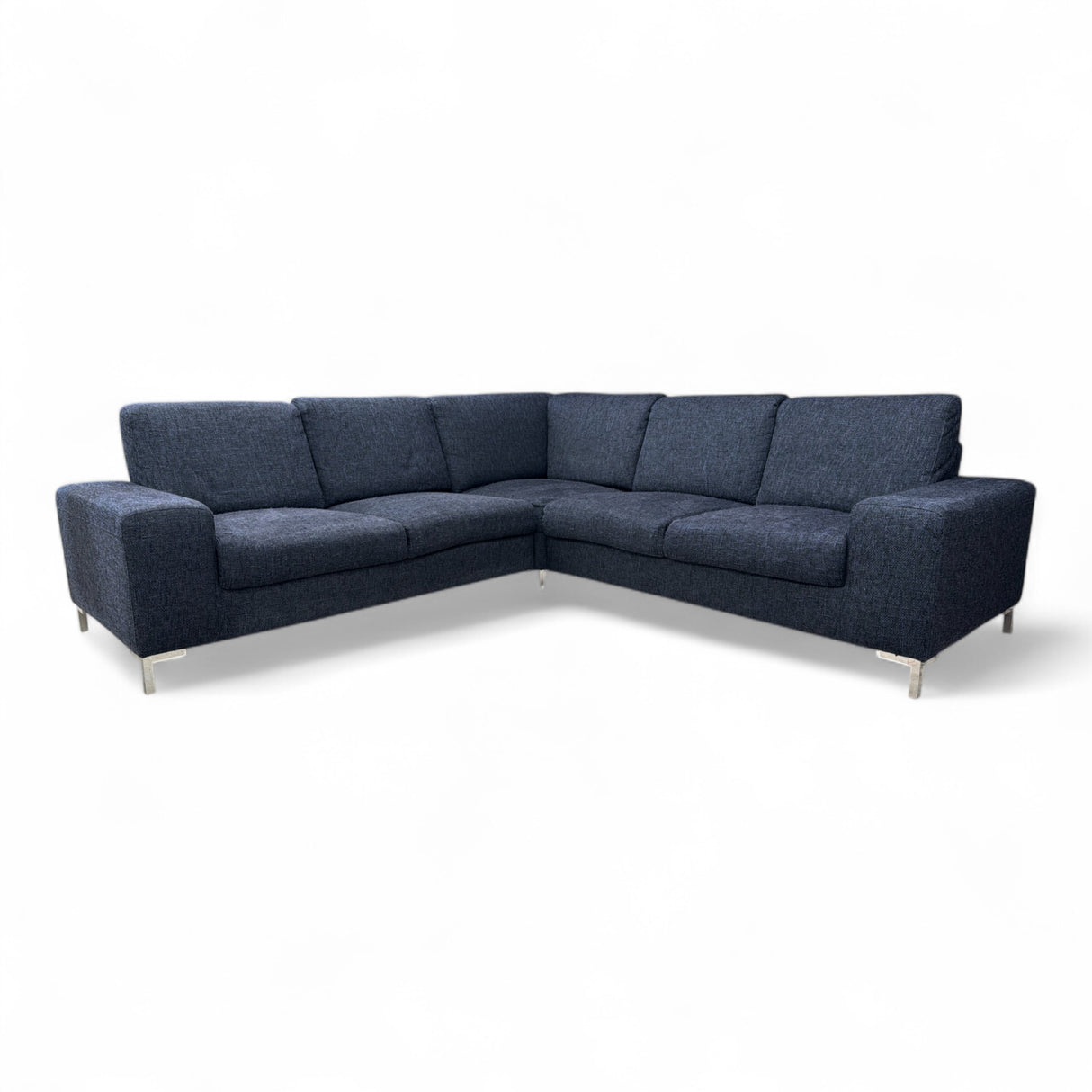 Nyrenset Hjørnesofa svart