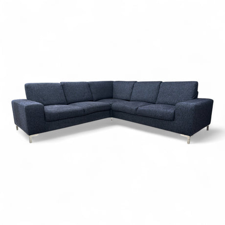 Nyrenset Hjørnesofa svart