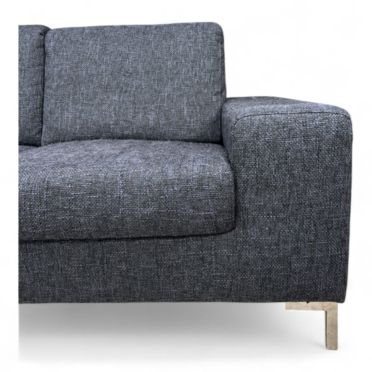 Nyrenset Hjørnesofa svart