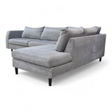 Nyrenset Hjørnesofa med Sjeselong Høyre Grå Velvet