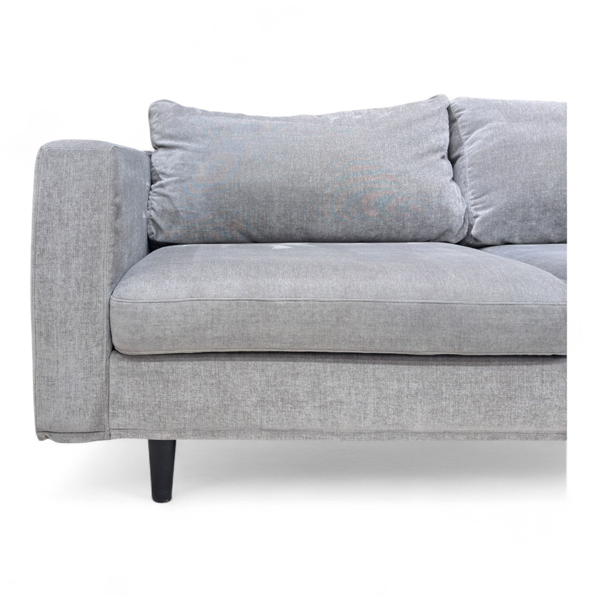 Nyrenset Hjørnesofa med Sjeselong Høyre Grå Velvet